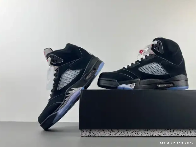 Kick Theory 5 Black Jordan Air Metallic HF3975-001 Reimagined 0605